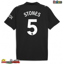 Camisa de Futebol Manchester City John Stones #5 Equipamento Secundário 2025-26 Manga Curta